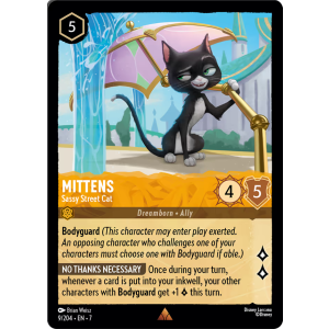 Mittens - Sassy Street Cat 9/204 Disney Lorcana TCG Archazia's Island