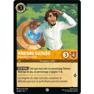 Mariano Guzmán - Seductive Pretender 16/204 Disney Lorcana TCG Archazia's Island