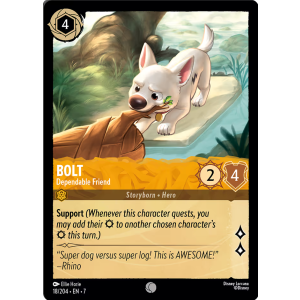 Bolt - Dependable Friend 18/204 Disney Lorcana TCG Archazia's Island