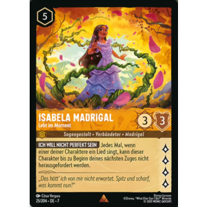 Isabela Madrigal - In the Moment 25/204 Disney Lorcana TCG Archazia's Island