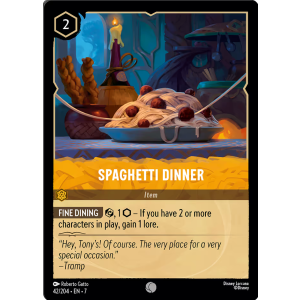 Spaghetti Dinner 42/204 Disney Lorcana TCG Archazia's Island