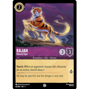 Rajah - Ghostly Tiger 62/204 Disney Lorcana TCG Archazia's Island