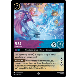 Super Rare Elsa - Ice Maker 69/204 Disney Lorcana TCG Archazia's Island