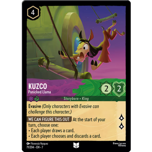 Kuzco - Panicked Llama 71/204 Disney Lorcana TCG Archazia's Island