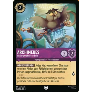 Archimedes - Extraordinary Owl 76/204 Disney Lorcana TCG Archazia's Island