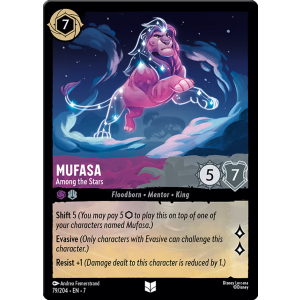 Mufasa - Among the Stars 79/204 Disney Lorcana TCG Archazia's Island