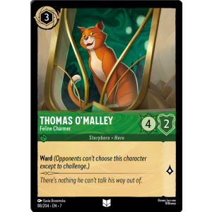 Thomas O'malley - Feline Charmer 88/204 Disney Lorcana TCG Archazia's Island