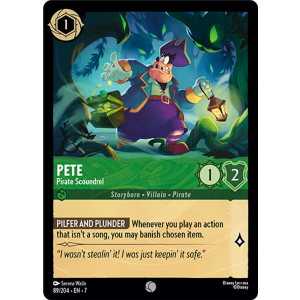 Pete - Pirate Scoundrel 89/204 Disney Lorcana TCG Archazia's Island