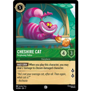 Cheshire Cat - Perplexing Feline 91/204 Disney Lorcana TCG Archazia's Island