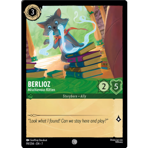 Berlioz - Mischievous Kitten 99/204 Disney Lorcana TCG Archazia's Island