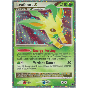 Rare Holo LV.X Leafeon LV.X 99/100 Pokemon TCG Diamond & Pearl Majestic Dawn