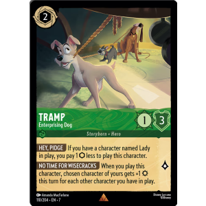 Tramp - Enterprising Dog 110/204 Disney Lorcana TCG Archazia's Island