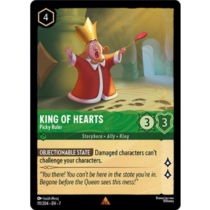 King Of Hearts - Picky Ruler 111/204 Disney Lorcana TCG Archazia's Island