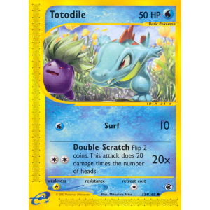 Totodile 134/165 Pokemon TCG E-Card Expedition Base Set