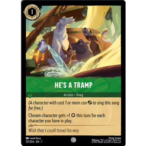 He's A Tramp 117/204 Disney Lorcana TCG Archazia's Island