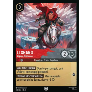 Li Shang - Newly Promoted 133/204 Disney Lorcana TCG Archazia's Island