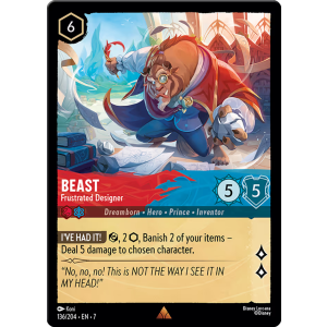 Beast - Frustrated Designer 136/204 Disney Lorcana TCG Archazia's Island