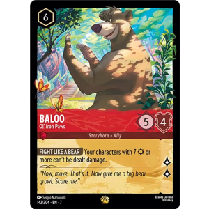 Legendary Baloo - Ol' Iron Paws 142/204 Disney Lorcana TCG Archazia's Island