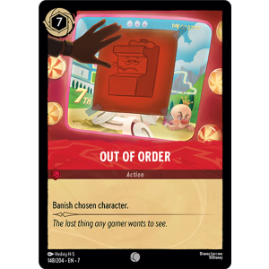 Out Of Order 148/204 Disney Lorcana TCG Archazia's Island