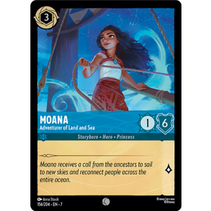 Moana - Adventurer of Land and Sea 156/204 Disney Lorcana TCG Archazia's Island