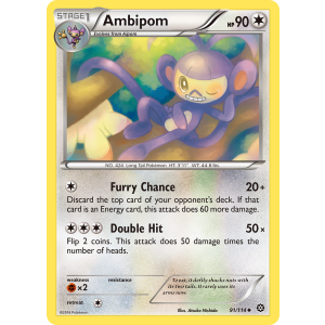 Ambipom 91/114 Pokemon TCG XY Steam Siege