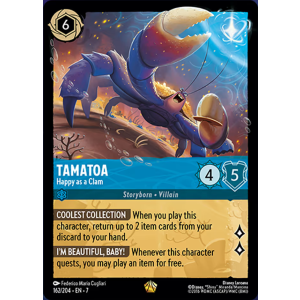 Legendary Tamatoa - Happy as a Clam 162/204 Disney Lorcana TCG Archazia's Island