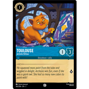 Toulouse - Artistic Kitten 165/204 Disney Lorcana TCG Archazia's Island