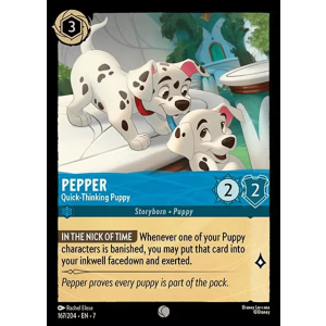 Pepper - Quick-Thinking Puppy 167/204 Disney Lorcana TCG Archazia's Island