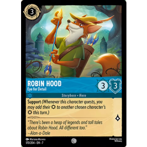 Robin Hood - Eye for Detail 170/204 Disney Lorcana TCG Archazia's Island