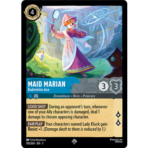 Super Rare Maid Marian - Badminton Ace 176/204 Disney Lorcana TCG Archazia's Island