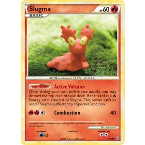 Slugma 67/90 Pokemon TCG HeartGold & SoulSilver HSUndaunted