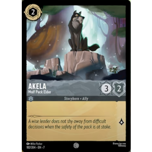 Akela - Wolf Pack Elder 182/204 Disney Lorcana TCG Archazia's Island