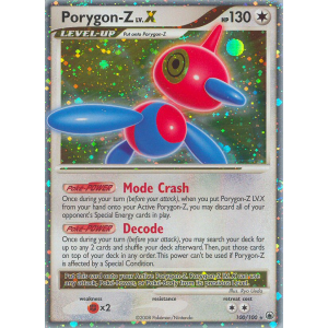 Rare Holo LV.X Porygon-Z LV.X 100/100 Pokemon TCG Diamond & Pearl Majestic Dawn