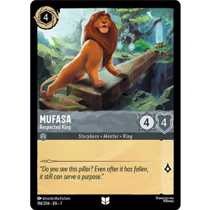 Mufasa - Respected King 196/204 Disney Lorcana TCG Archazia's Island