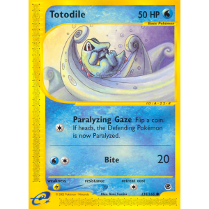 Totodile 135/165 Pokemon TCG E-Card Expedition Base Set