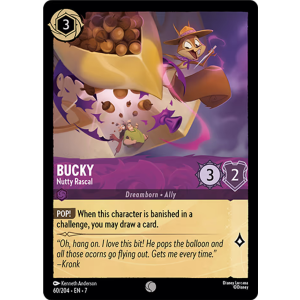 Bucky - Nutty Rascal 60/204 Disney Lorcana TCG Archazia's Island