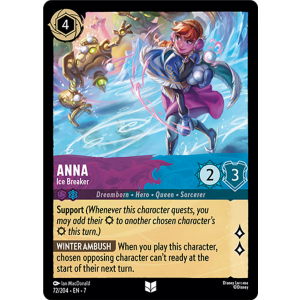 Anna - Ice Breaker 72/204 Disney Lorcana TCG Archazia's Island