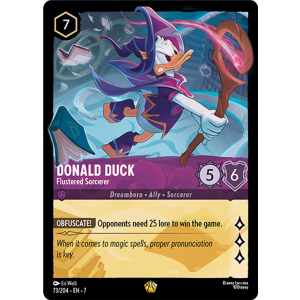 Legendary Donald Duck - Flustered Sorcerer 73/204 Disney Lorcana TCG Archazia's Island