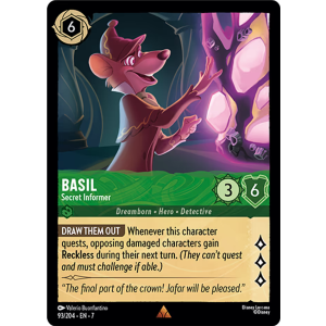 Basil - Secret Informer 93/204 Disney Lorcana TCG Archazia's Island