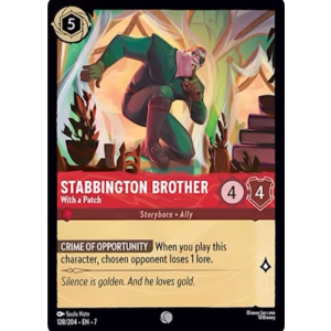 Stabbington Brother - With a Patch 128/204 Disney Lorcana TCG Archazia's Island