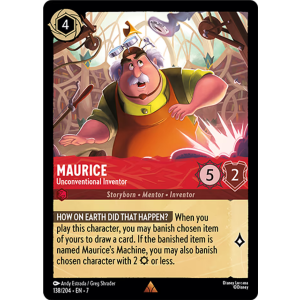 Maurice - Unconventional Inventor 138/204 Disney Lorcana TCG Archazia's Island