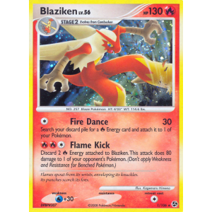 Rare Holo Blaziken 1/106 Pokemon TCG Diamond & Pearl Great Encounters