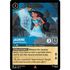 Jasmine - Inspired Researcher 173/204 Disney Lorcana TCG Archazia's Island