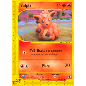 Vulpix 136/165 Pokemon TCG E-Card Expedition Base Set