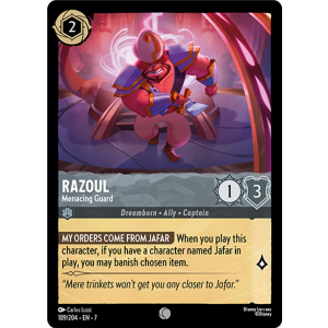 Razoul - Menacing Guard 189/204 Disney Lorcana TCG Archazia's Island