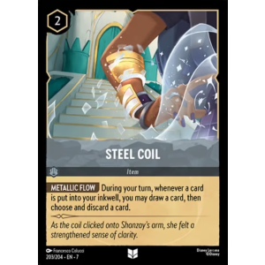 Steel Coil 203/204 Disney Lorcana TCG Archazia's Island