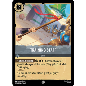 Super Rare Training Staff 204/204 Disney Lorcana TCG Archazia's Island