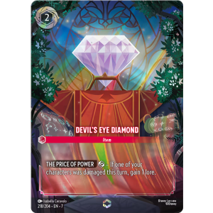 Enchanted Devil's Eye Diamond 218/204 Disney Lorcana TCG Archazia's Island