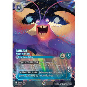 Enchanted Tamatoa - Happy as a Clam 219/204 Disney Lorcana TCG Archazia's Island