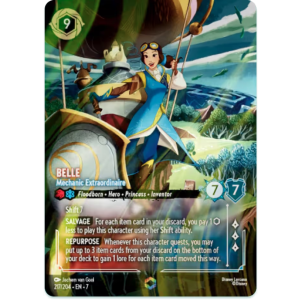 Enchanted Belle - Mechanic Extraordinaire 217/204 Disney Lorcana TCG Archazia's Island